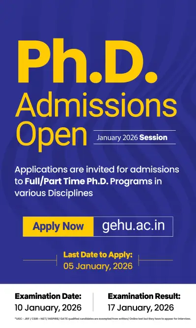 PHD admissions