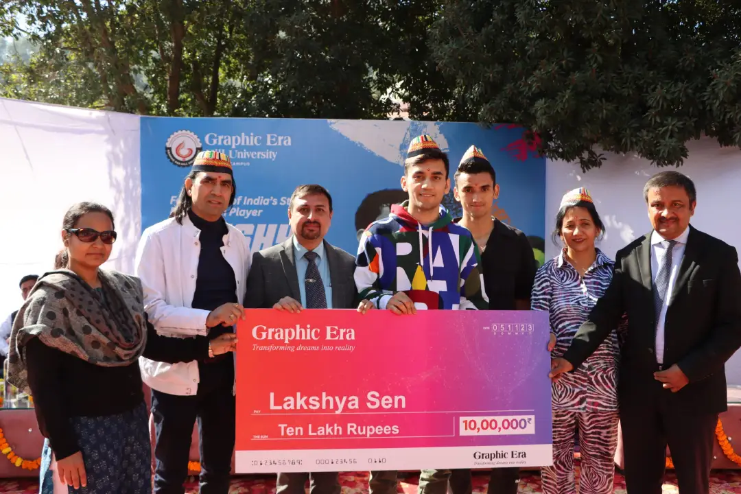 Olympian lakshya sen felicitation scaled new